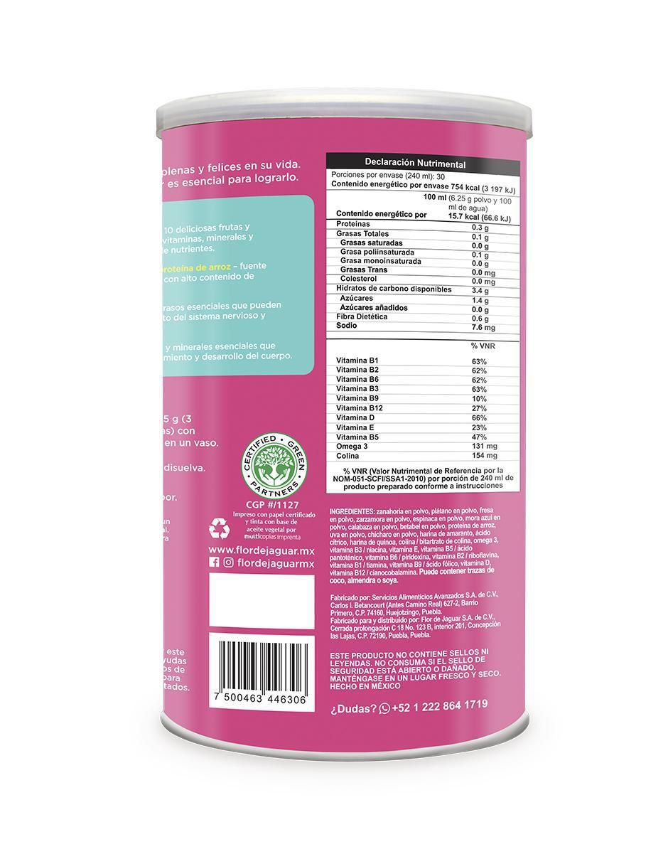 Suplemento alimenticio sabor vegetales de 450 g 3