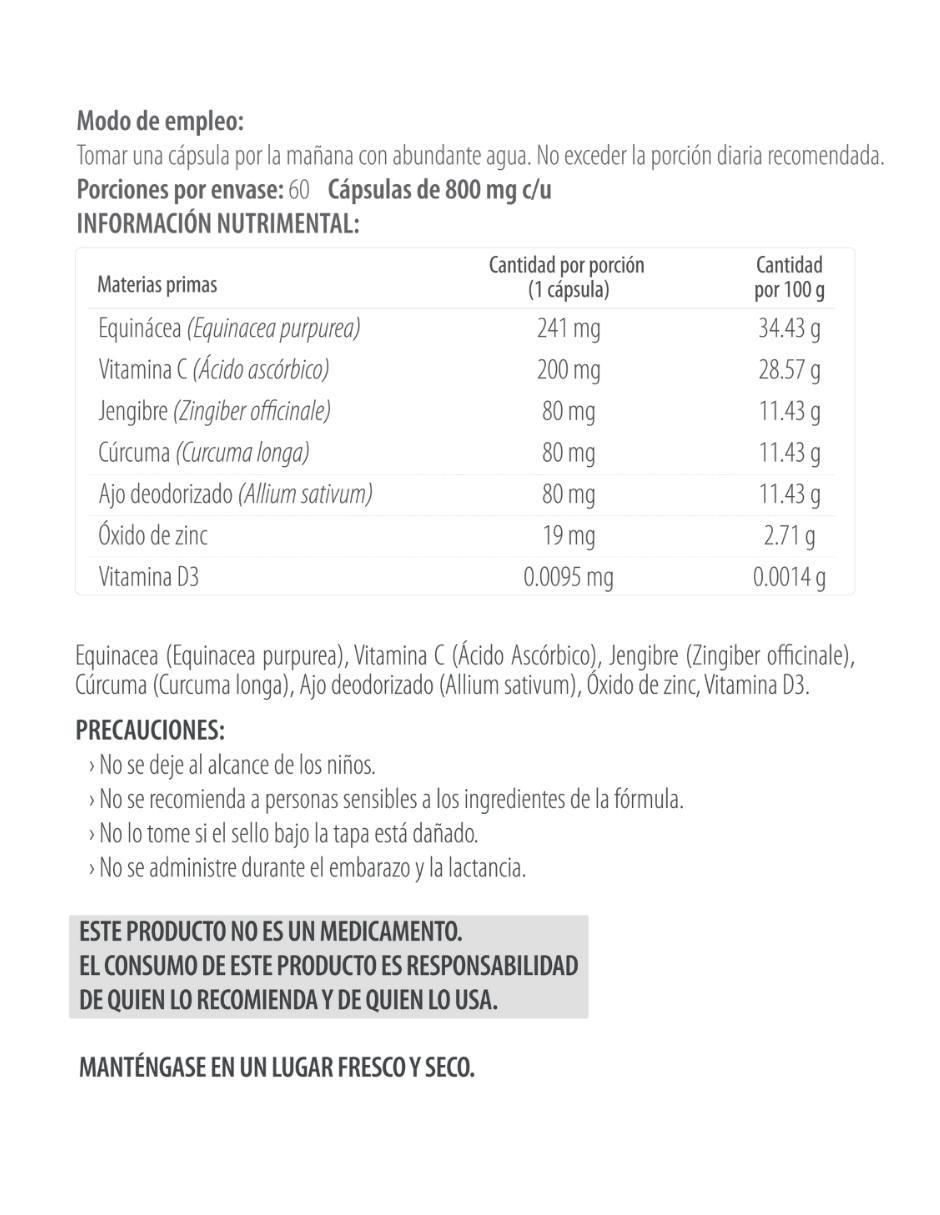 Suplemento alimenticio de 60 cápsulas 5