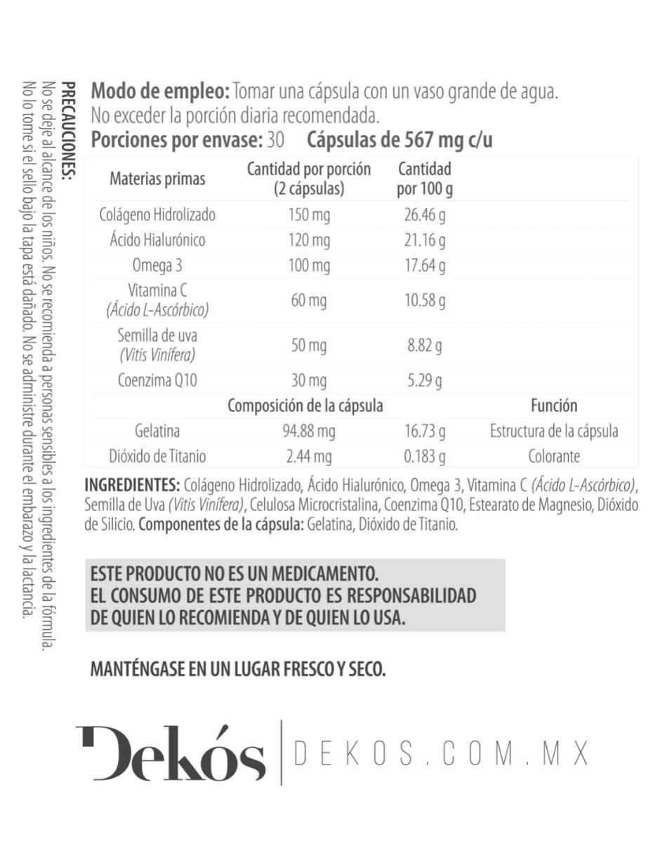 Suplemento alimenticio de 30 cápsulas 4