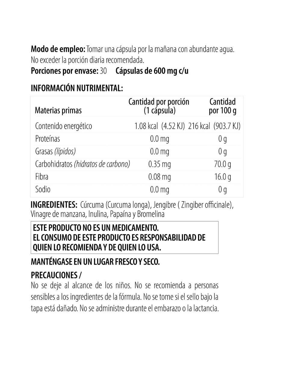 Suplemento alimenticio de 30 cápsulas 4