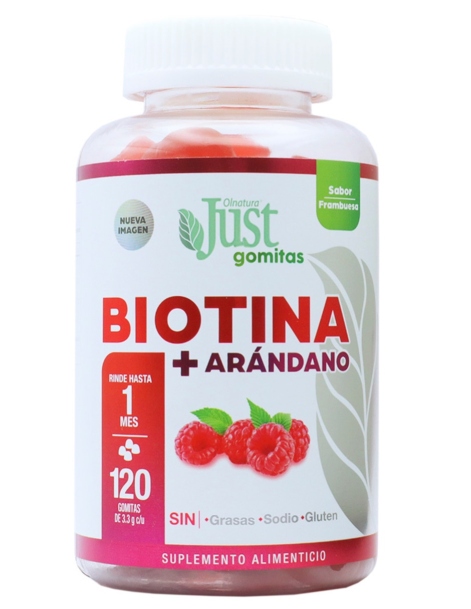Just Gomitas con biotina sabor arándano
