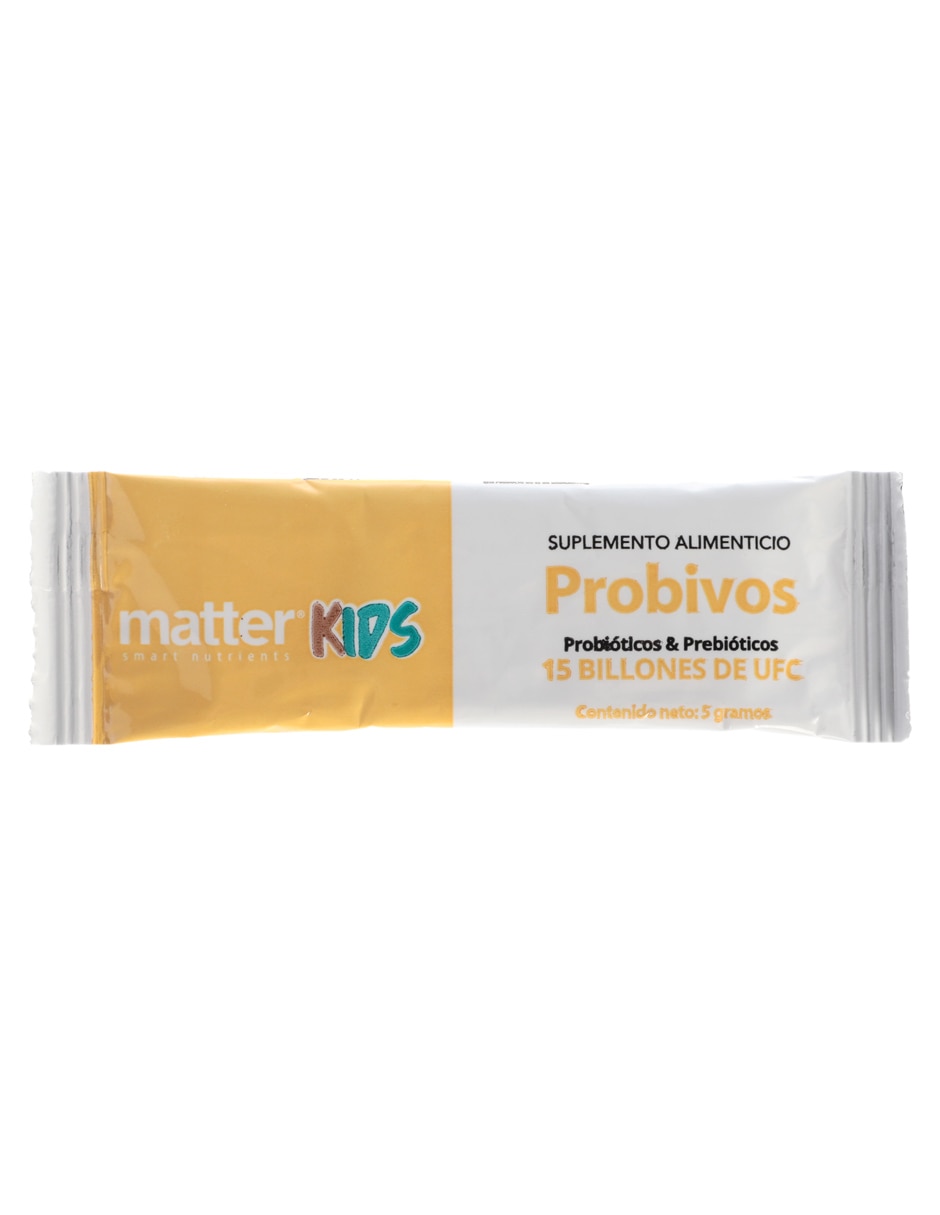 Suplemento alimenticio con probióticos y prebióticos sabor natural de 30 sobres