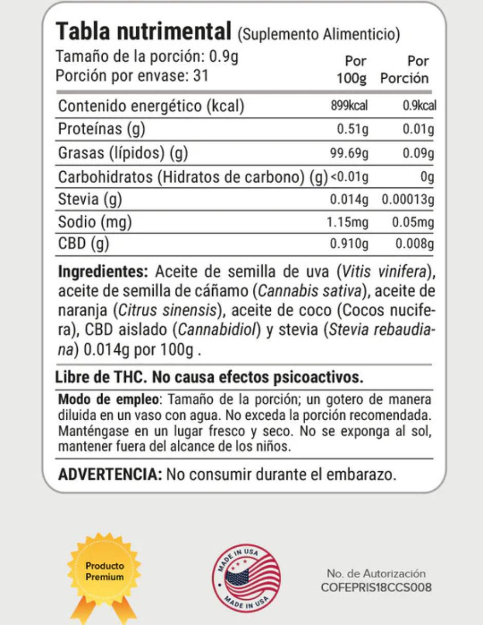 Tintura Cbd Life sabor naranja 2