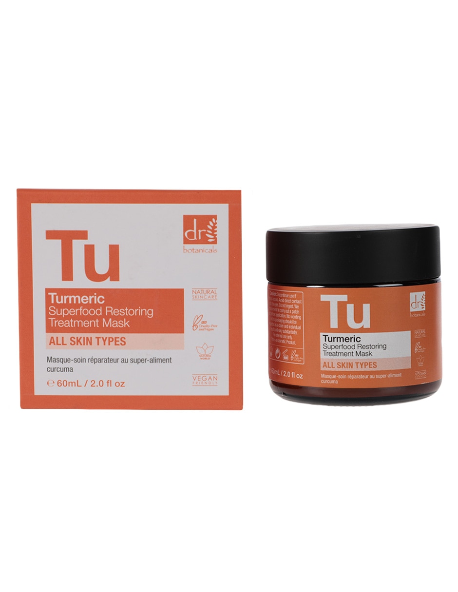 Turmeric Superfood Restoring Treatment Mask para reestructurar