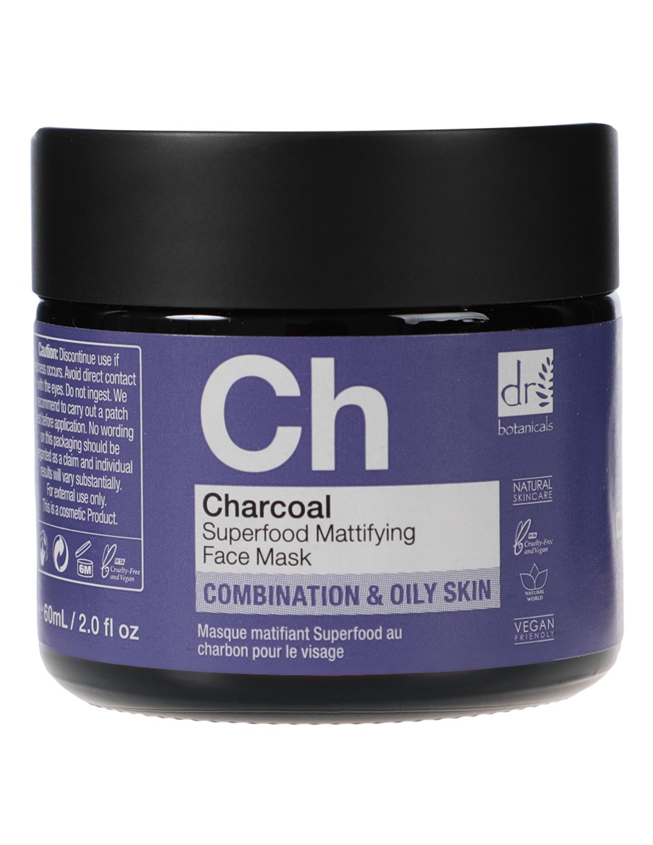 Charcoal Superfood Mattifying Face Mask para exfoliar 2