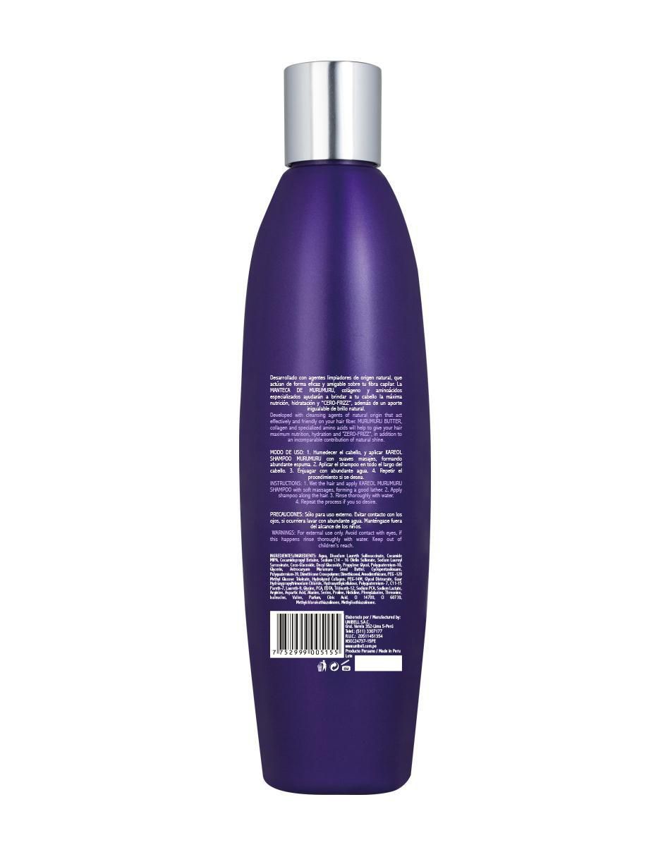 Shampoo anti frizz para cabello Hidratación Control Volumen Murumuru 2