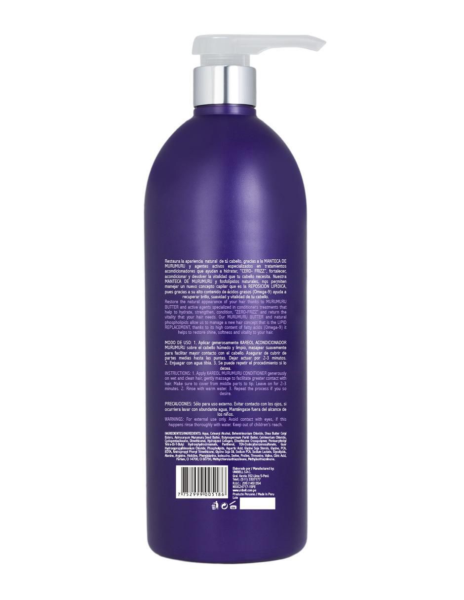 Acondicionador para cabello Hidrata Control Volumen MuruMuru 1000 ml 2