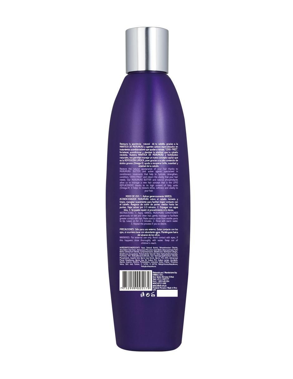 Acondicionador para cabello Hidratación Control Volumen MuruMuru 300 ml 2