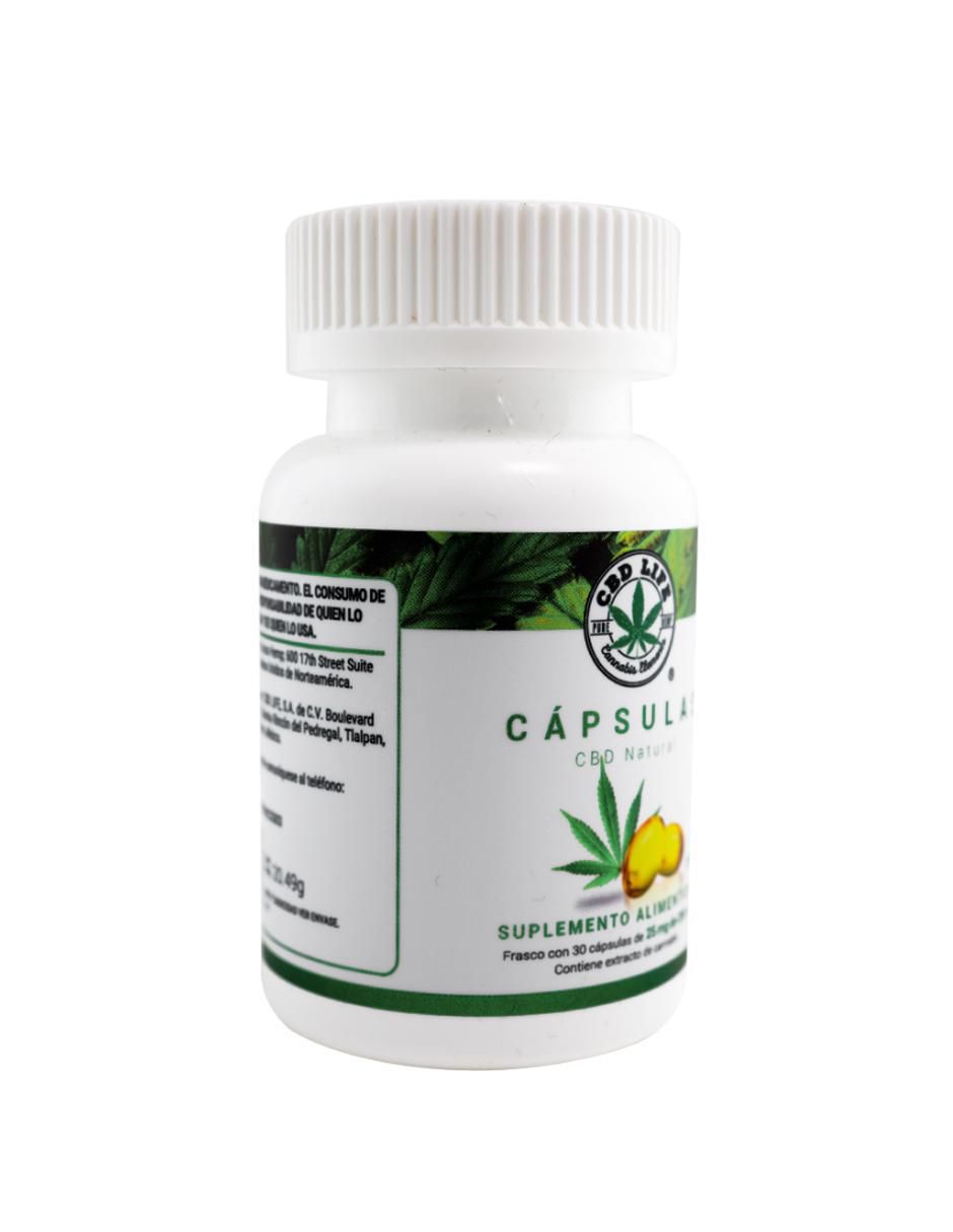 Cápsulas 25mg 30 Caps Suplemento Cbd Life de 30 piezas 2