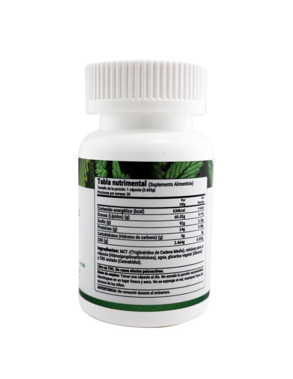 Cápsulas 25mg 30 Caps Suplemento Cbd Life de 30 piezas 3