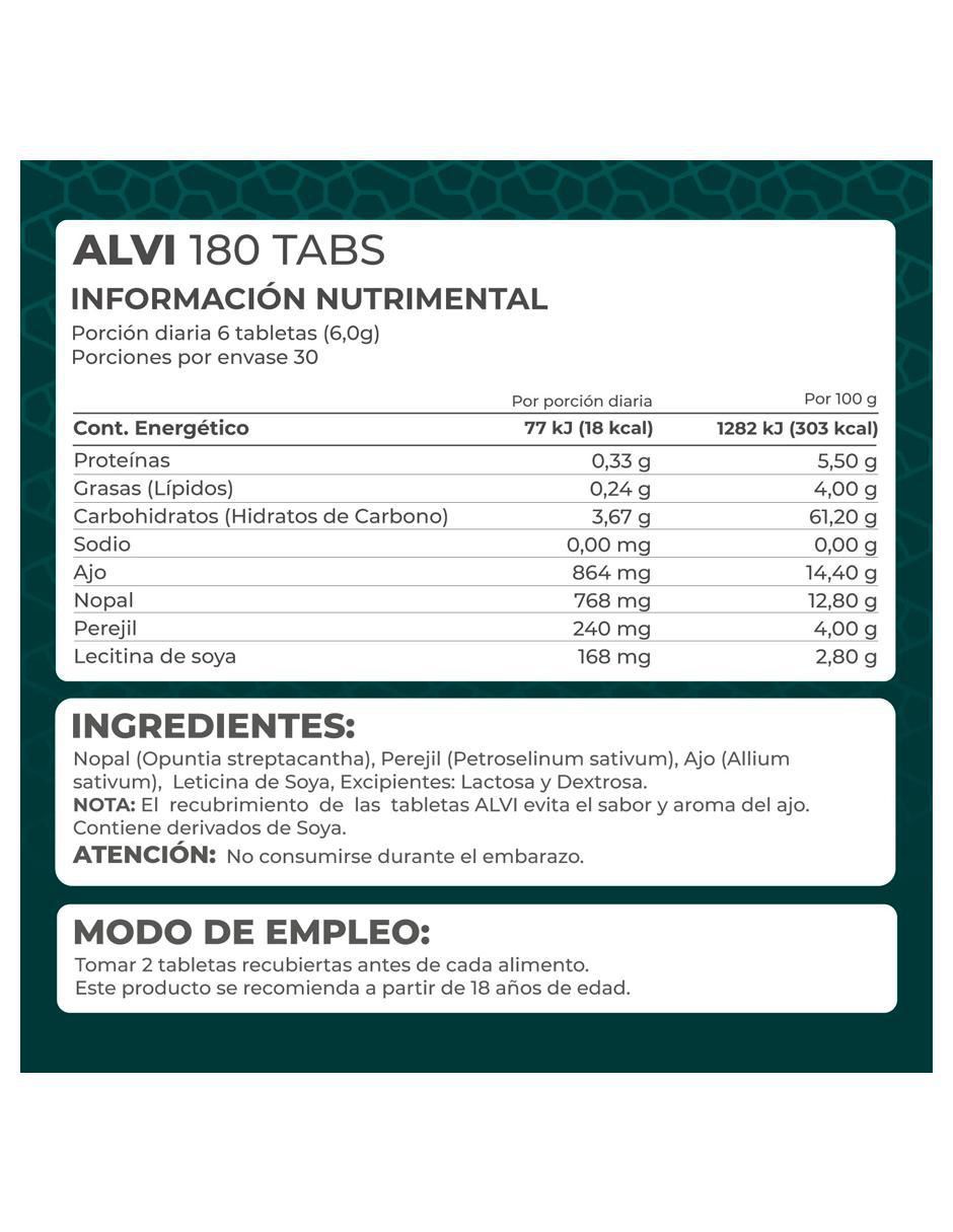 Suplemento Alvi 180 tabletas Pronat de 180 tabletas 2
