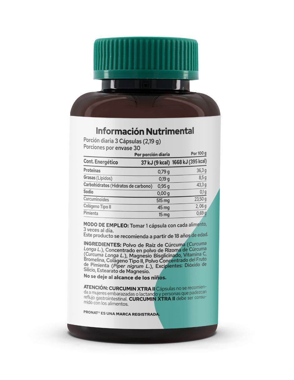 Suplemento Curcumin Xtra 90 cápsulas Pronat 3