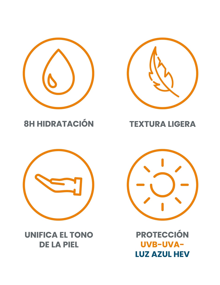 Protector solar FPS 50 crema solar con color Gama Naranja 50 ml 3