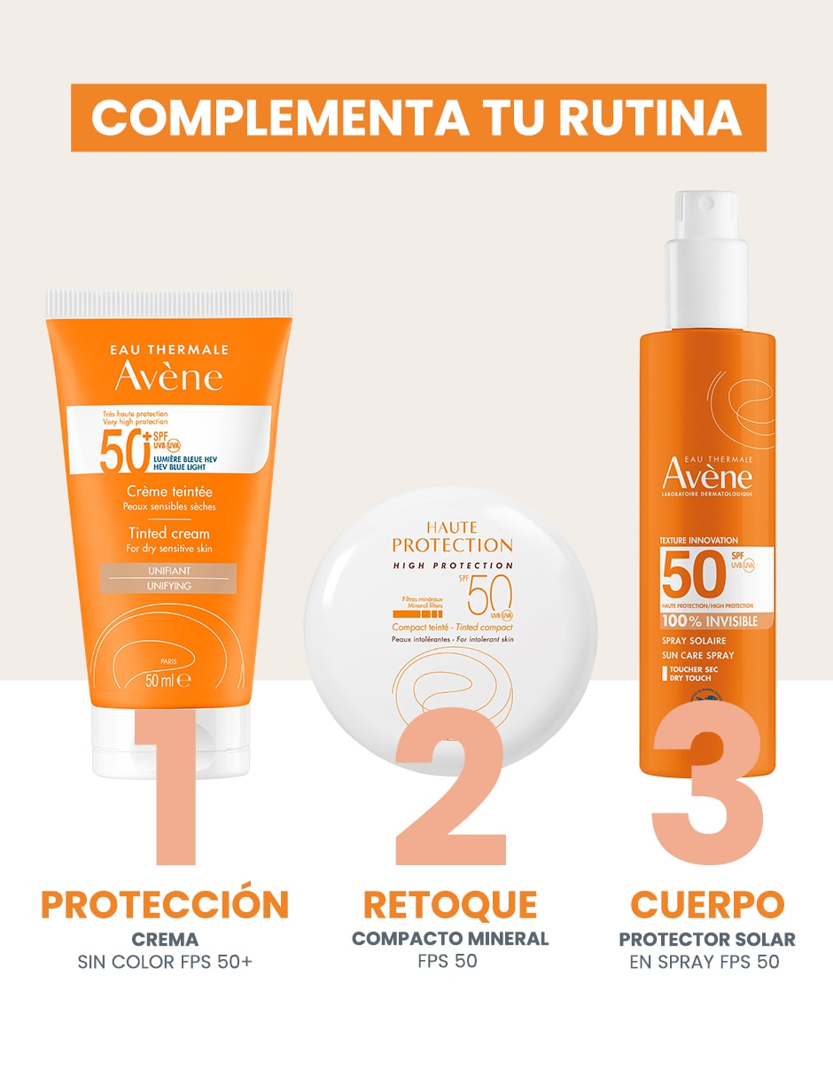 Protector solar FPS 50 crema solar con color Gama Naranja 50 ml 6