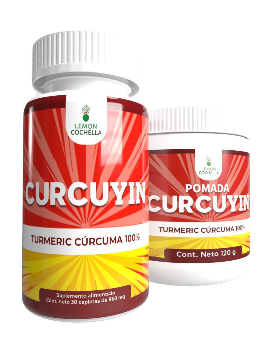 COMBO CURCUYIN TABLETAS Y POMADA Lemon Cochella con turmeric cúrcuma COMBO CURCUYIN TABLETAS Y POMADA Lemon Cochella con turmeric cúrcuma