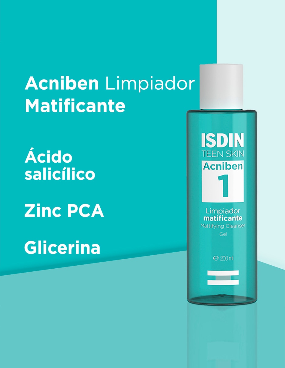 Gel para rostro Limpiador Acniben limpiador matificante para piel grasa gel 2