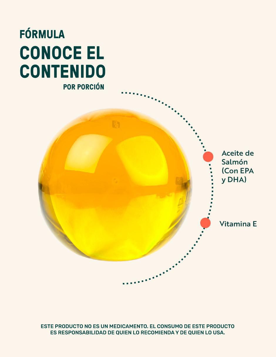 Suplemento alimenticio con omega 3, aceite de salmón con DHA y EPA de 360 cápsulas 17