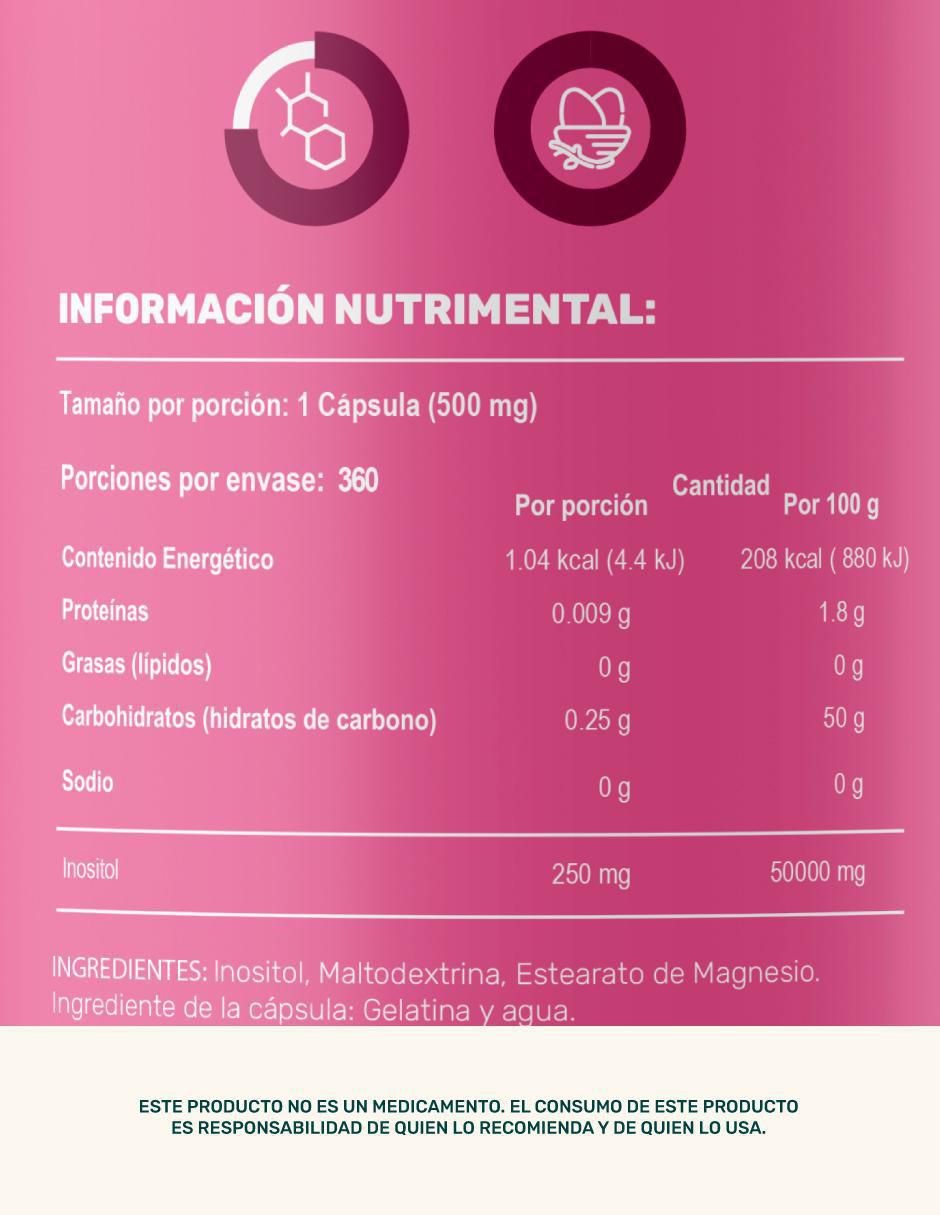 Pure Inositol vitamina cápsulas 5