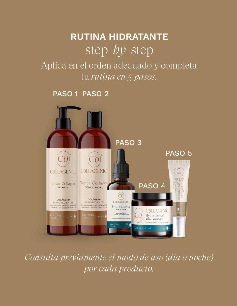 Set de crema para contorno de ojos recomendada para prevenir signos de la edad noche Collagenic para todo tipo piel 8