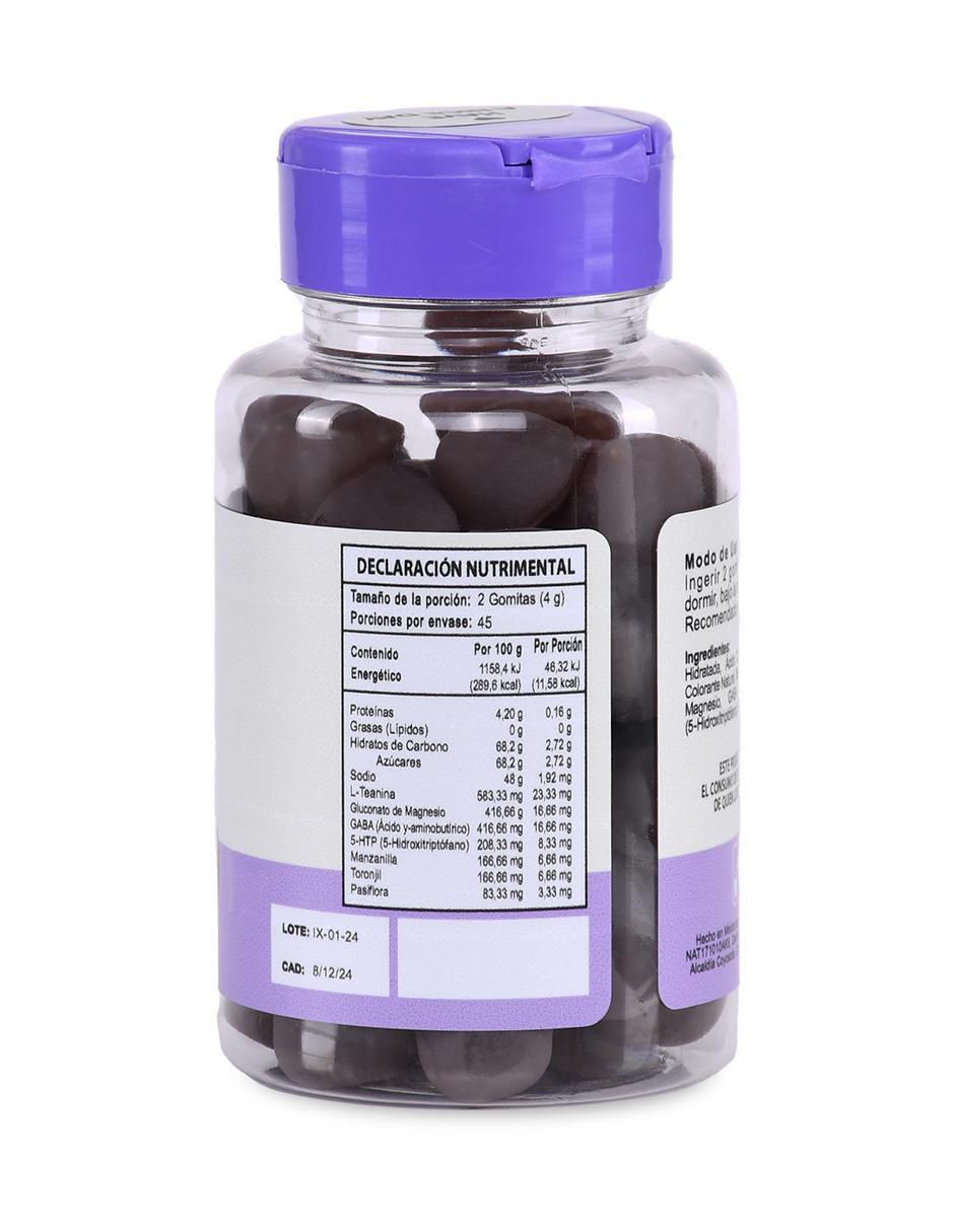 Suplemento alimenticio sabor mora azul de 60 gomitas 2