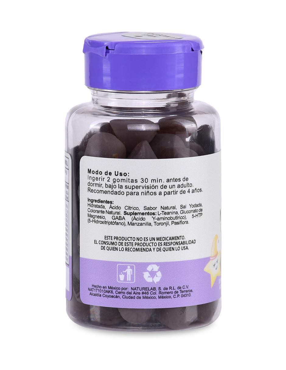 Suplemento alimenticio sabor mora azul de 60 gomitas 3
