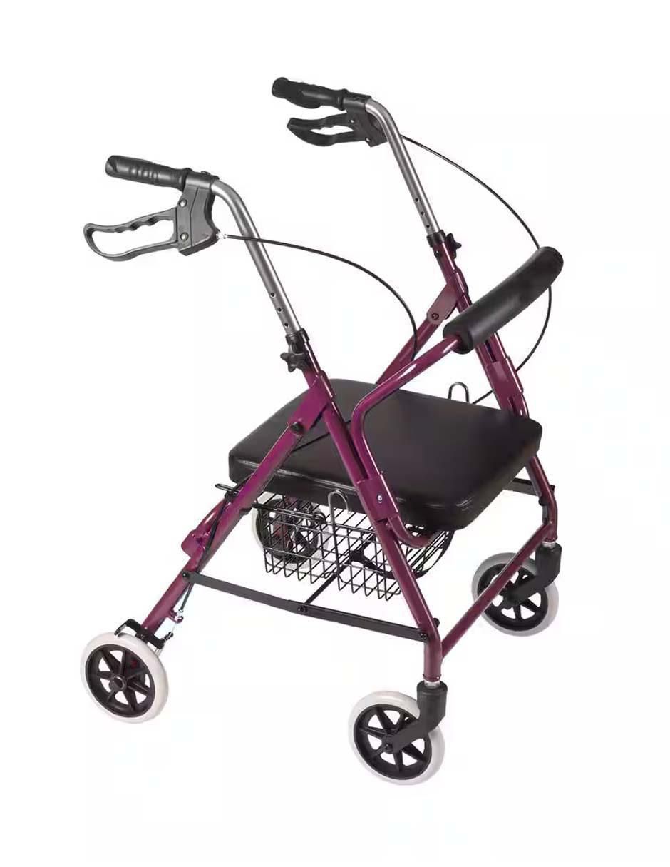 Andadera Rollator con asiento y canastilla 5