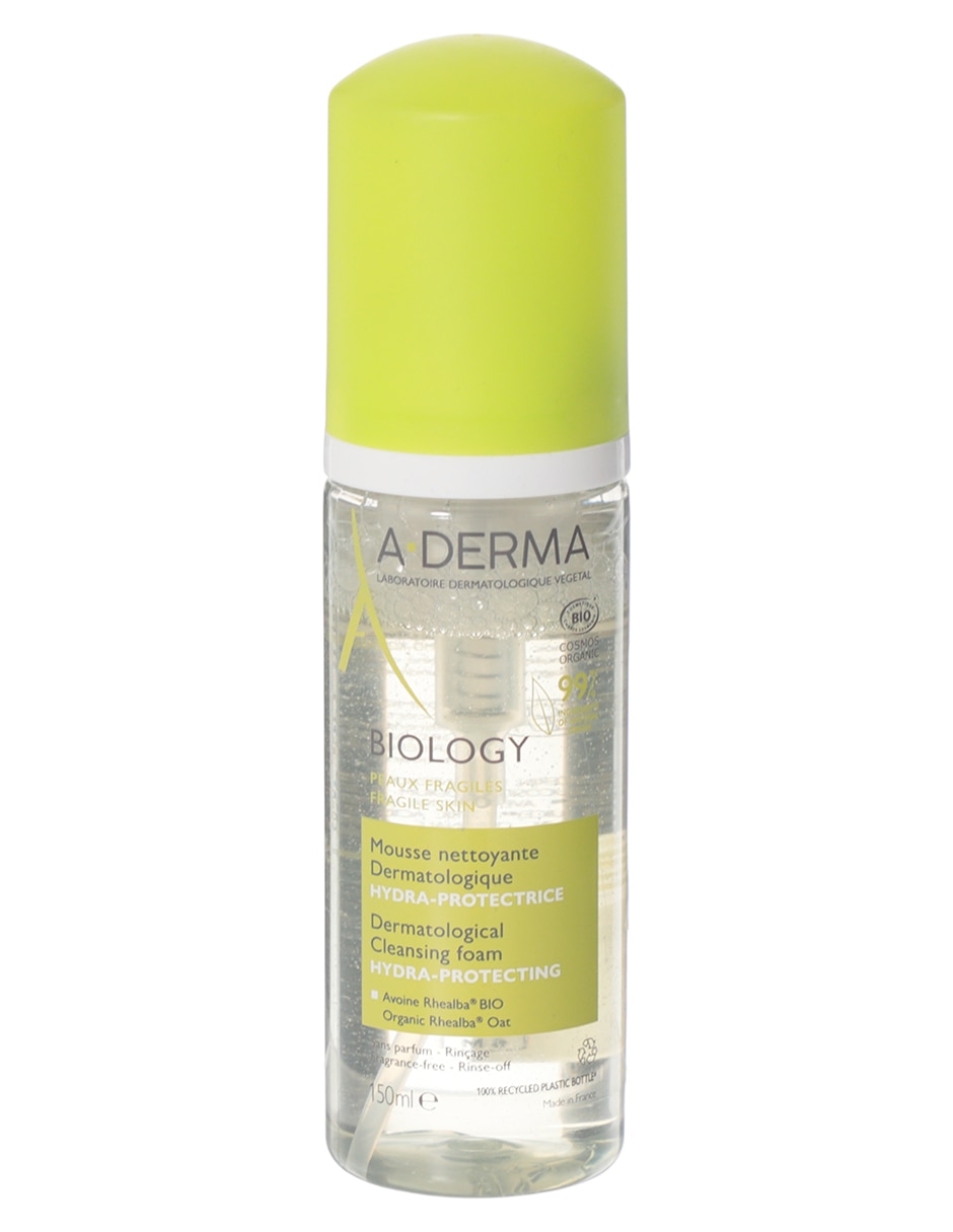 Limpiador facial espuma limpiadora hidratante y desmaquillante Biology para hidratar