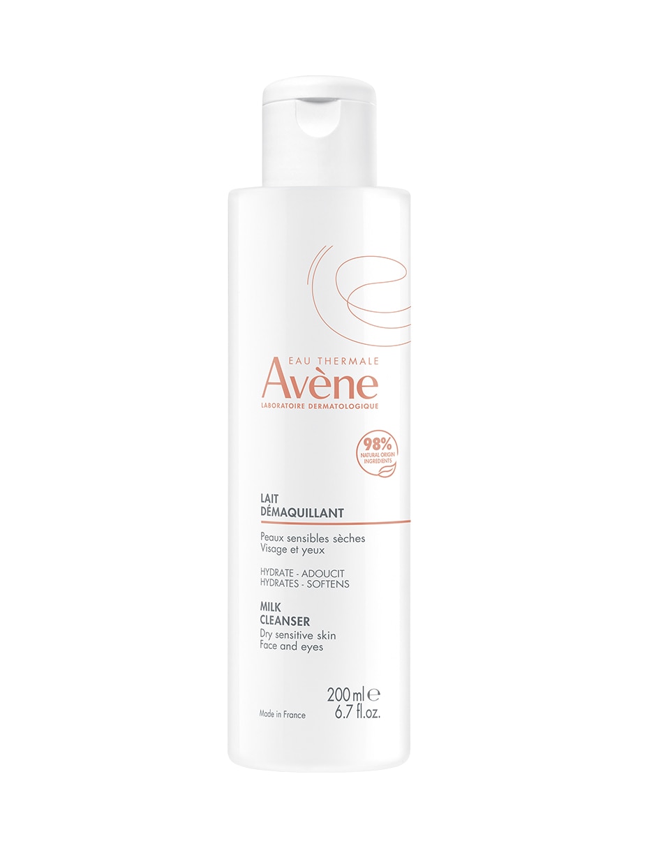 Desmaquillante Leche desmaquillante limpieza hidratante para rostro y ojos piel seca 200 ml Cuidados esenciales
