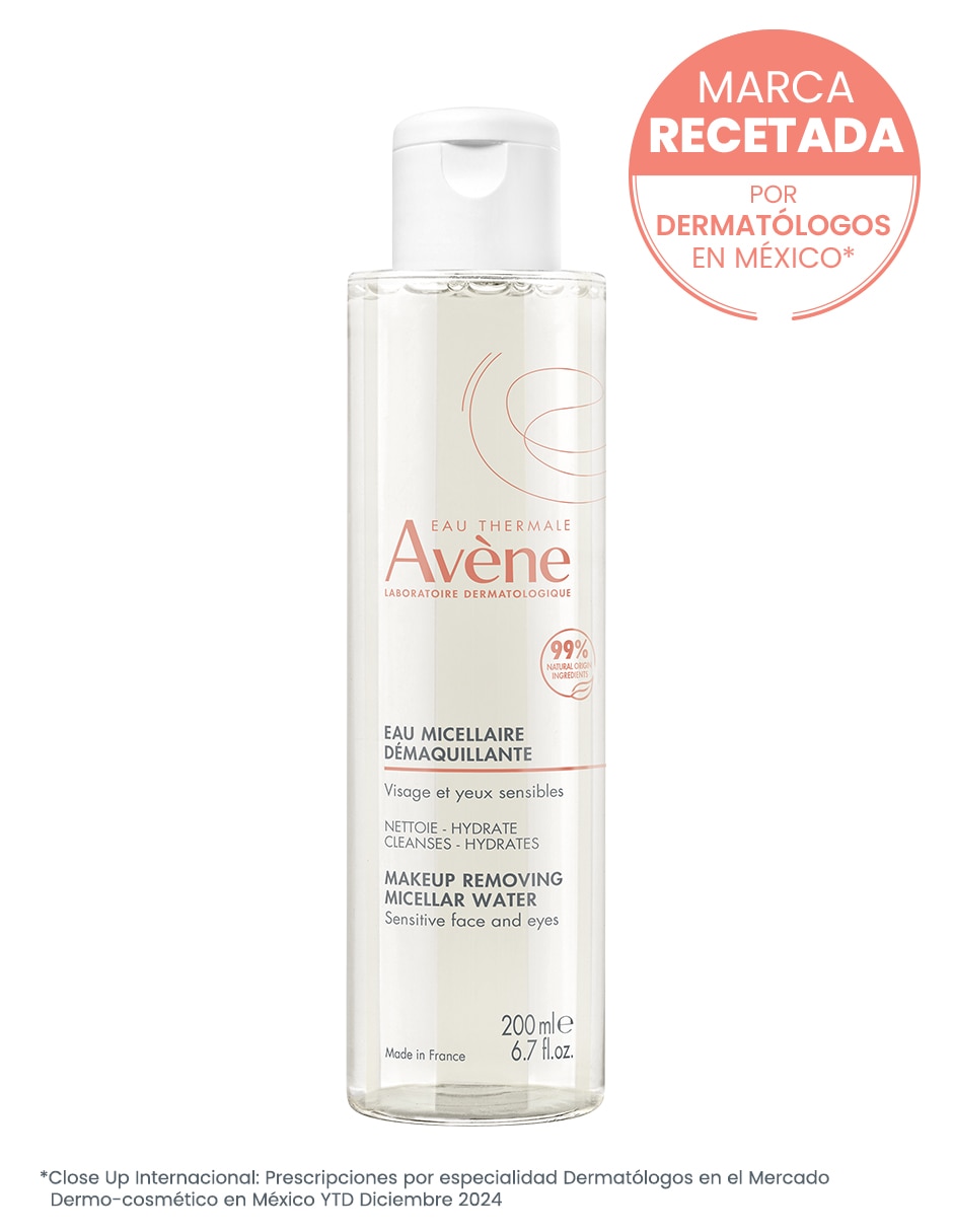Limpiador facial Agua micelar limpieza y cuidado para rostro, 200 ml para desmaquillar 3