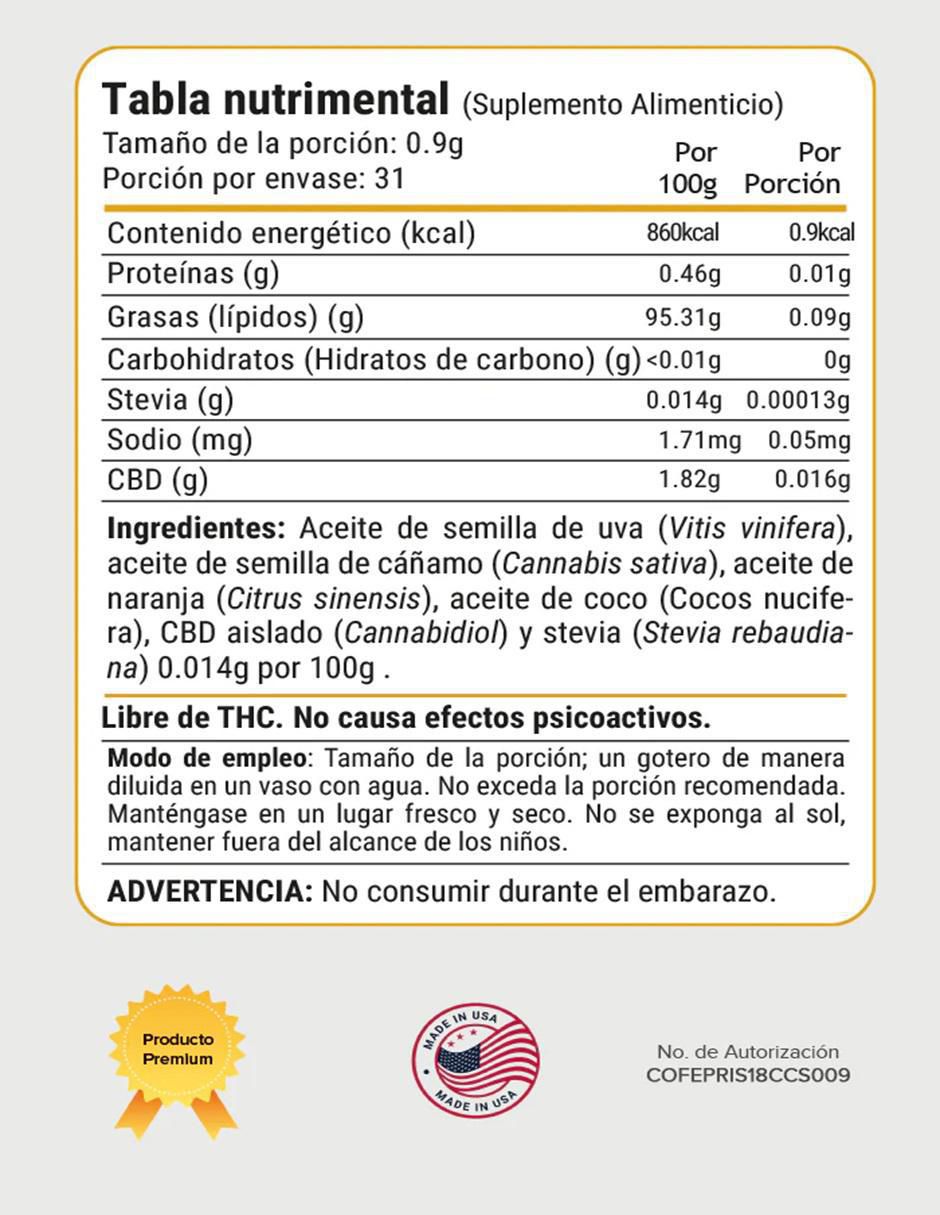 Tintura Cbd Life sabor naranja 3