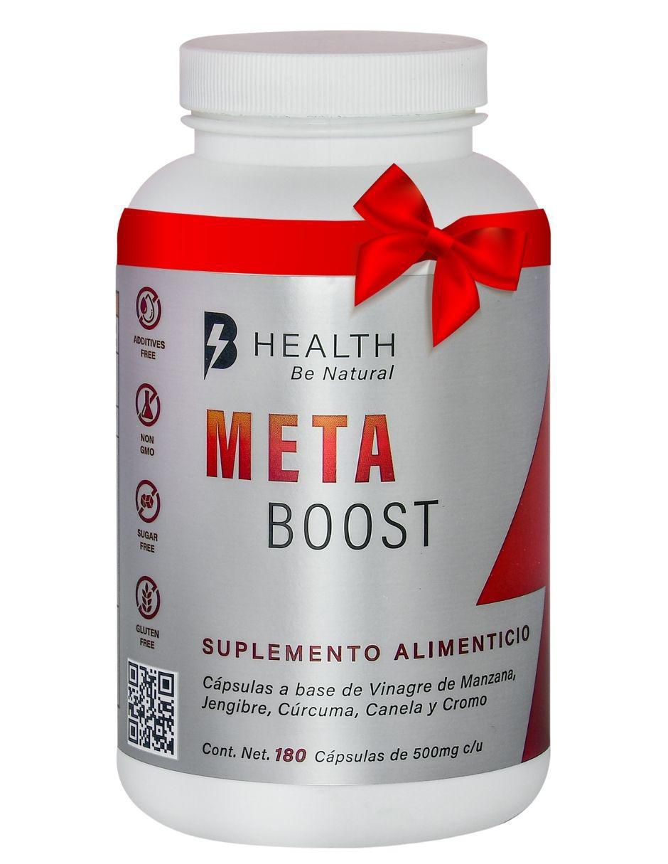 Meta Boost con vinagre de manzana, jengibre, cúrcuma, canela y cromo de 1 pieza