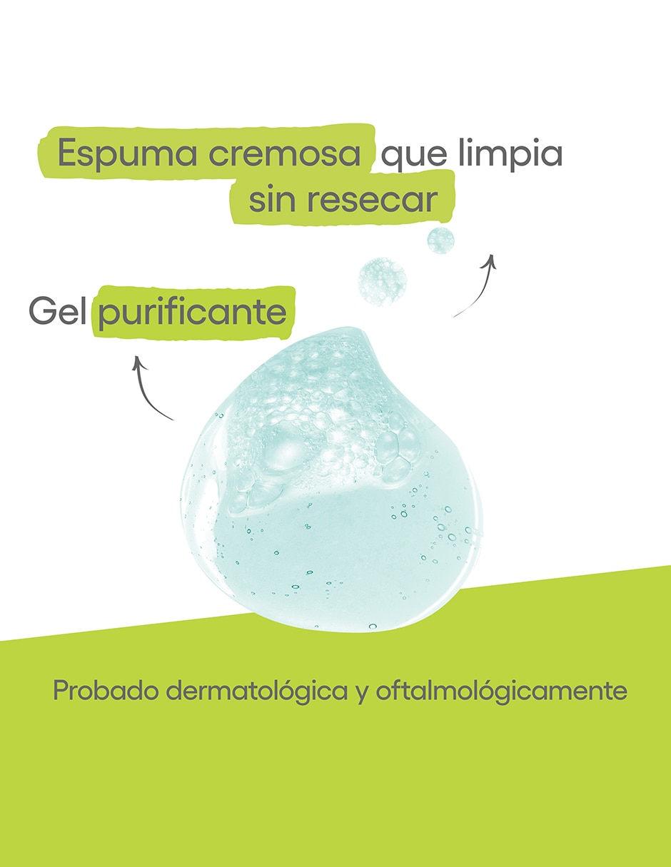 Gel para rostro limpiador gel limpiador 400 ml, piel grasa con tendencia acnéica Aderma Biology ac 4