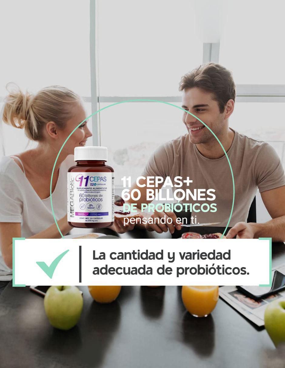 Probióticos 60 Billones y 11 Cepas e Inulina de Agave con enzimas digestivas y probióticos 6