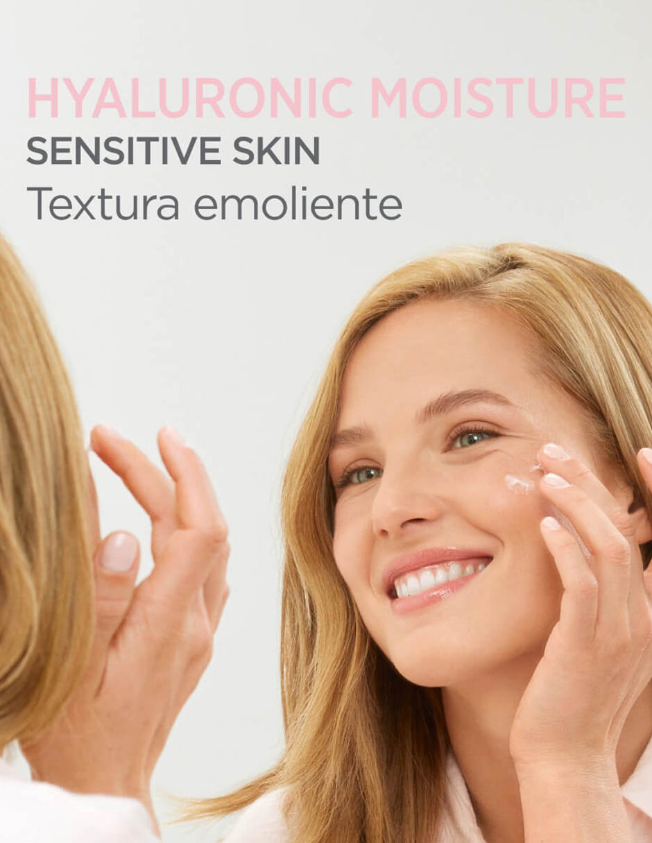 Crema facial recomendada para hidratar día y noche Hyaluronic Moisture para piel sensible 2