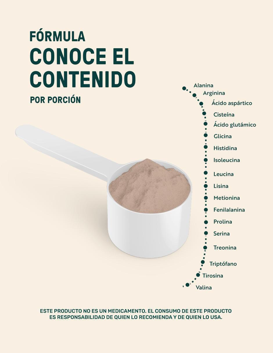 Proteína Vegana de Soya | Scoop Dosificador incluído | Life 360+ sabor chocolate 3