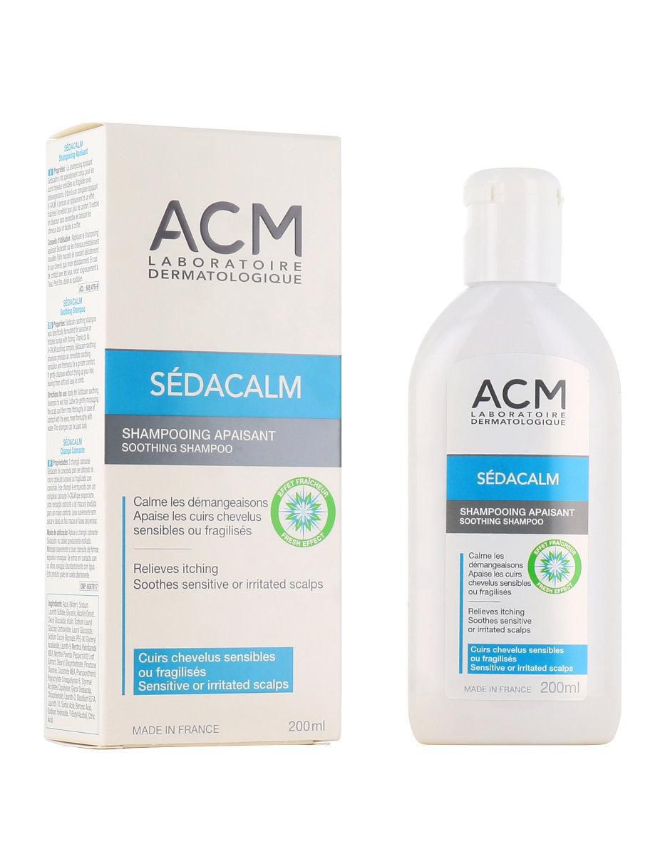 Shampoo anticaspa para cabello antiprurito Comezón ACM Sédacalm Champú Calmante 2