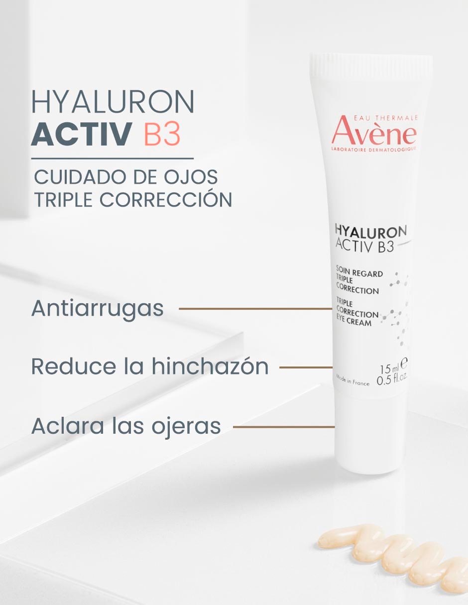 Crema para ojos recomendada para bolsas y ojeras de día y noche Hyaluron Activ B3 para todo tipo piel 2