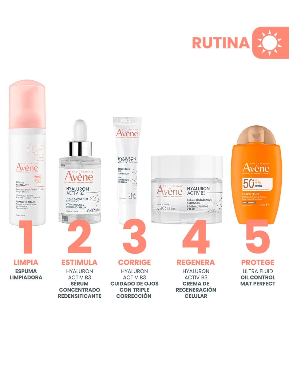 Crema para ojos recomendada para bolsas y ojeras de día y noche Hyaluron Activ B3 para todo tipo piel 6
