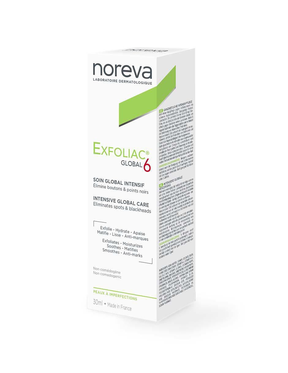 Crema facial recomendada para acné de día y noche Exfoliac Global 6 para piel grasa 2