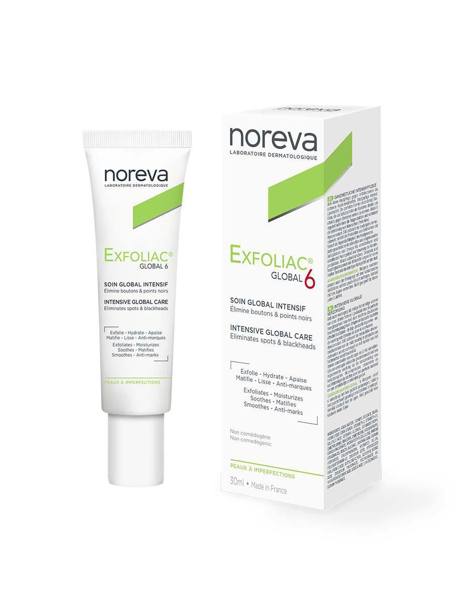 Crema facial recomendada para acné de día y noche Exfoliac Global 6 para piel grasa 3