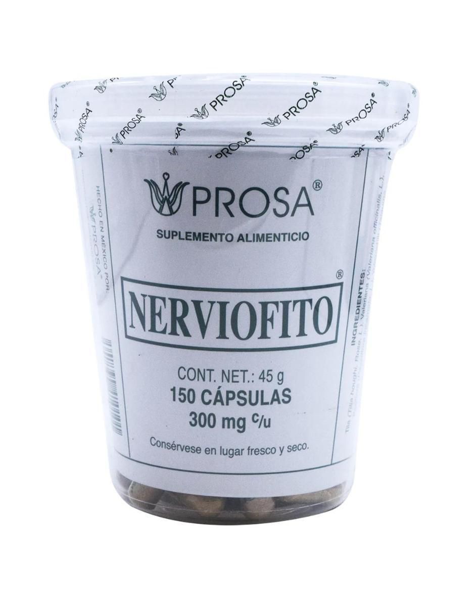 Nerviofito 150 cápsulas con ginkgo biloba, nerviofito, sabila, castaño de indias, clorofila, nopal, carbón vegetal sabor natural de 150 cápsulas Nerviofito 150 cápsulas con ginkgo biloba, nerviofito, sabila, castaño de indias, clorofila, nopal, carbón vegetal sabor natural de 150 cápsulas