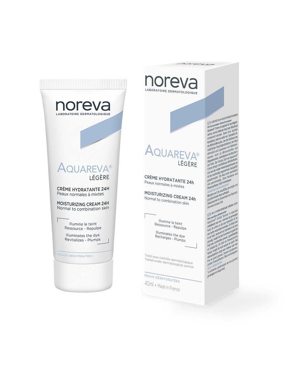Crema facial recomendada para hidratar de día y noche Aquareva Légére para piel normal y mixta 2