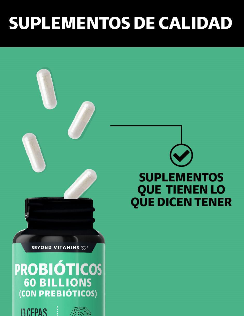 Probiótico Beyond Vitamins de 60 cápsulas 5