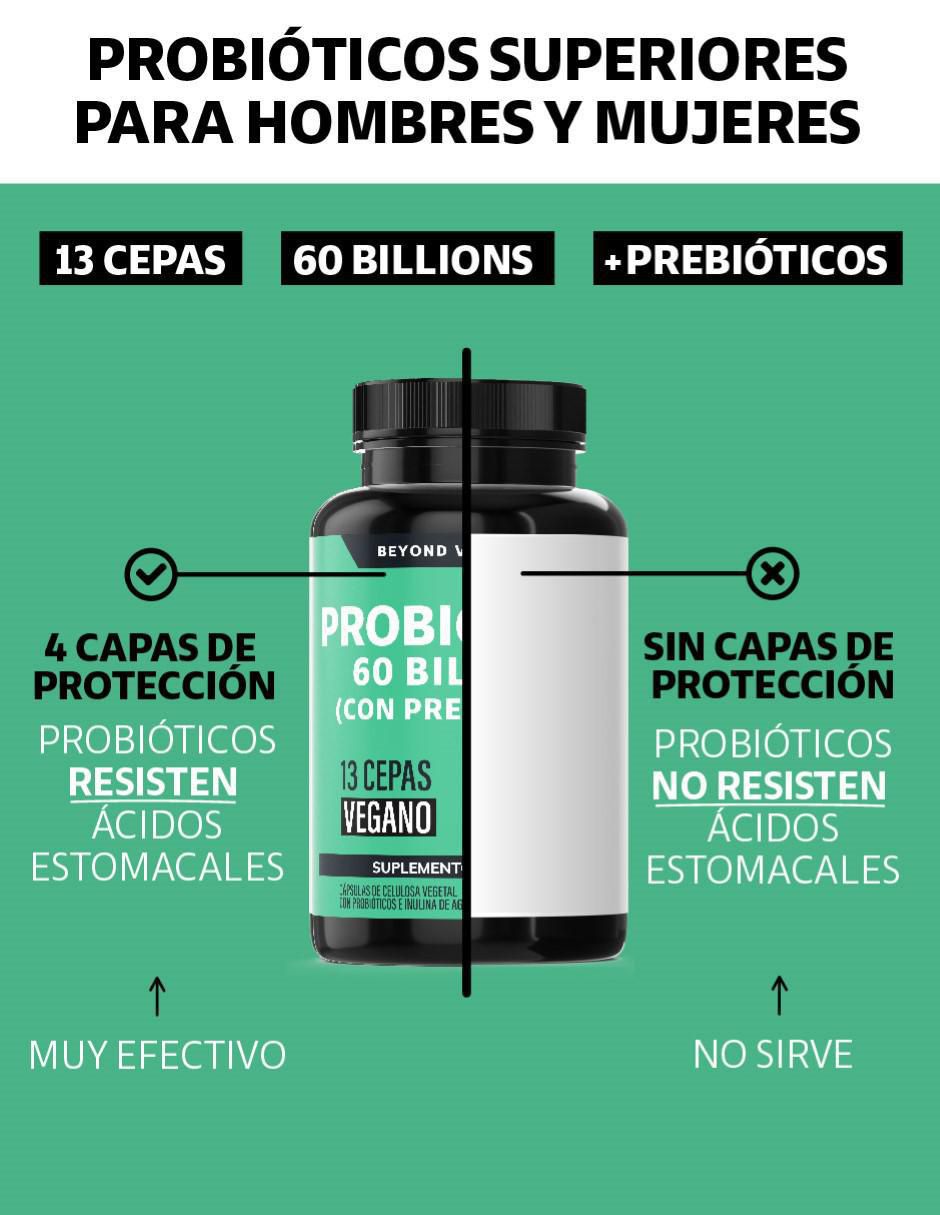 Probiótico Beyond Vitamins de 60 cápsulas 6