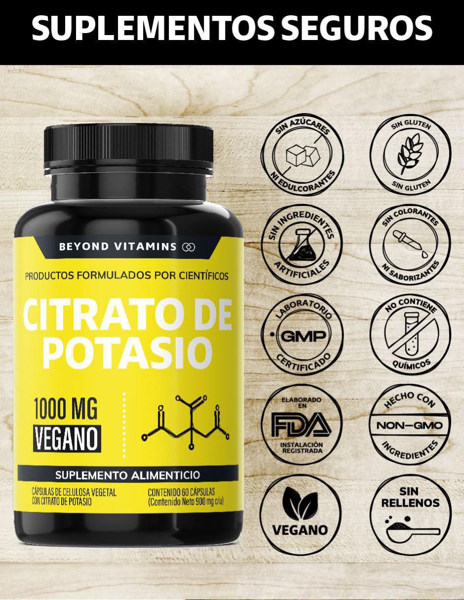 Citrato de Potasio Beyond Vitamins con citrato de potasio 60