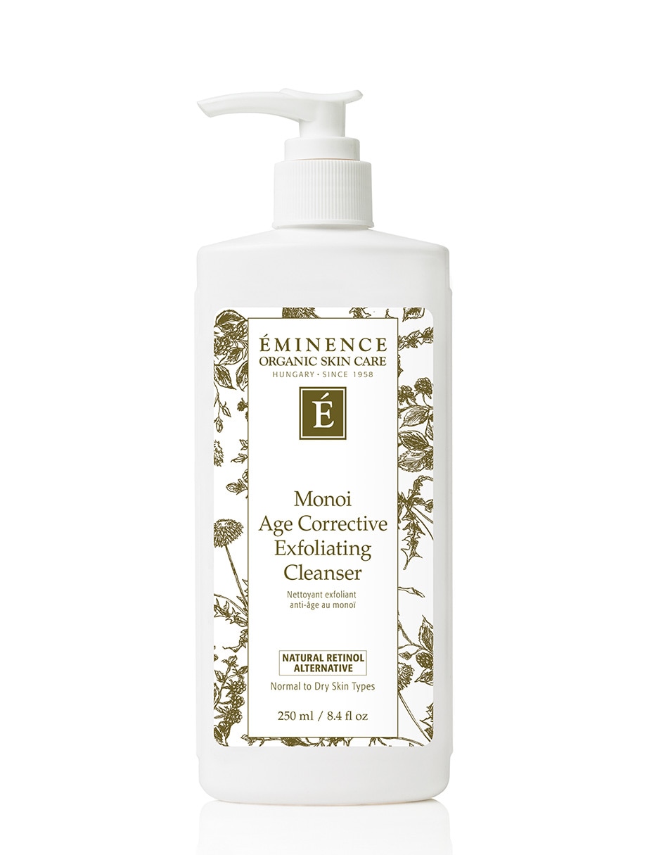 Limpiador facial monoi age corrective exfoliating cleanser 250 ml Eminence Firm skin para exfoliar