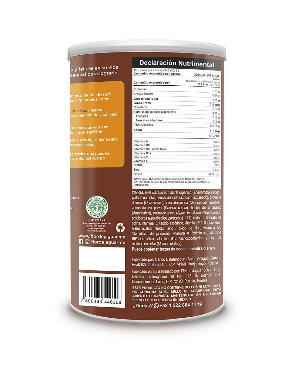 DFN Smoothie con enzimas digestivas y probióticos sabor cacao de 450 g 2