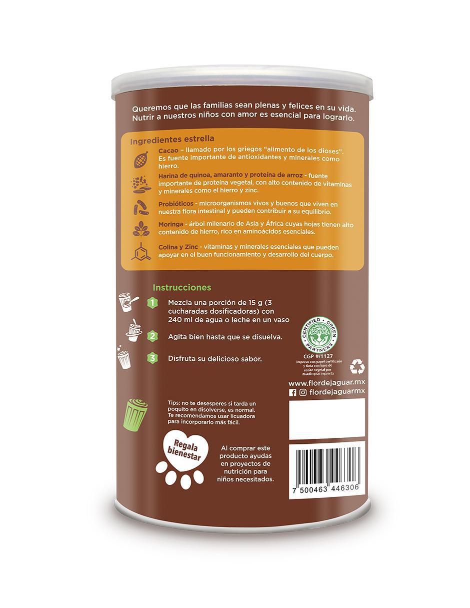 DFN Smoothie con enzimas digestivas y probióticos sabor cacao de 450 g 3