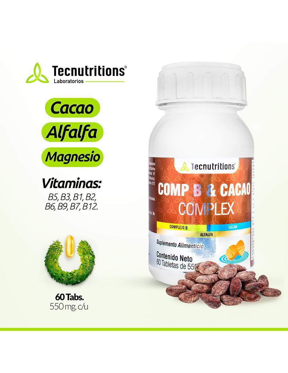 Comp B y Cacao Complex de 60 tabletas 2