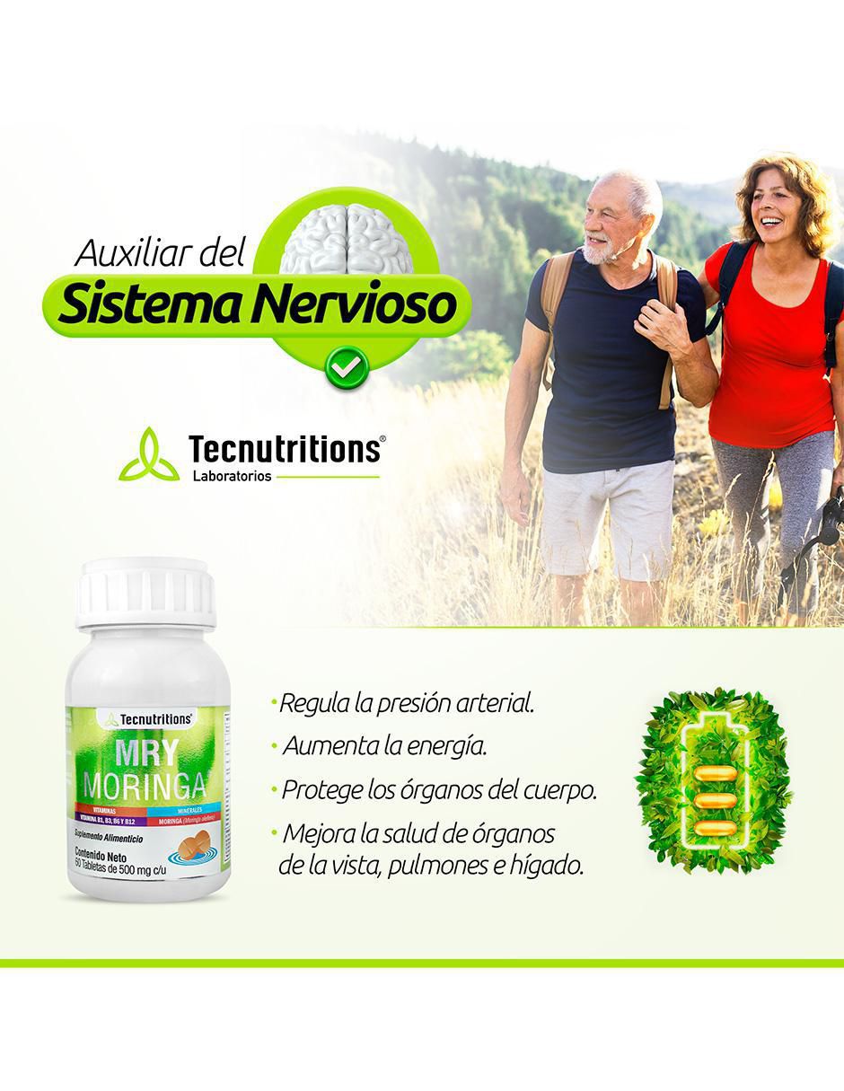 MRY Moringa con hoja de moringa de 60 tabletas 3
